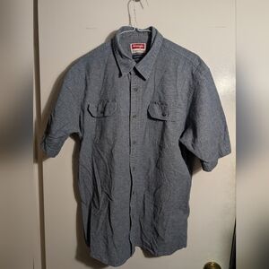 Wrangler Men's Blue Short Sleeve Shirt